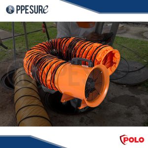 23.3 พัดลมระบายและเติมอากาศ 6 นิ้ว พร้อมท่ออากาศ แบรนด์ POLO