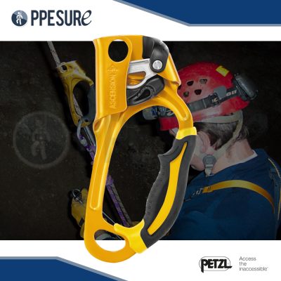 34. อุปกรณ์จับเชือกแบบมีด้ามจับ สำหรับการปีนเชือก ASCENSION แบรนด์ PETZL