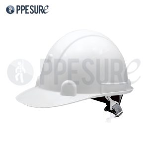 40.2 หมวกนิรภัยสีขาว พร้อมสายคาด SAFETY FIRST