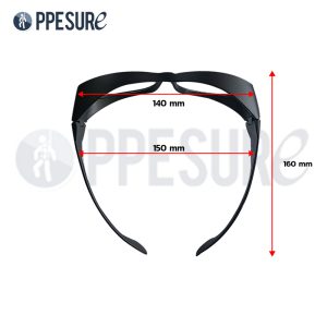 48.3 แว่นตาเซฟตี้ ZEEN PERFECT รุ่นครอบแว่นสายตา ป้องกันสะเก็ด