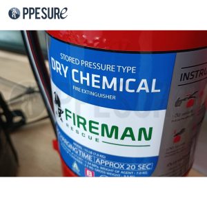 53.4 ถังดับเพลิงชนิดผงเคมีแห้ง FIREMAN ขนาด 15 ปอนด์ รุ่น DRY CHEMICAL