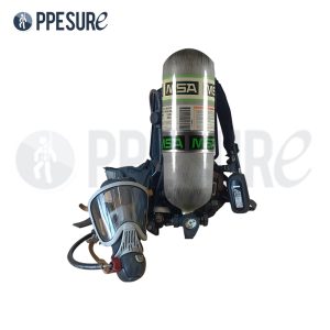 55.1 ชุดเครื่องช่วยหายใจ SCBA MSA ขนาด 6.8 ลิตร พร้อมหน้ากากและสายสะพาย