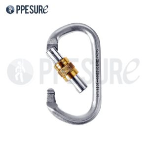56.2 คาราบิเนอร์เหล็กเกลียวล็อค OVAL STEEL SCREW LOCK Singing Rock