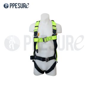 57.1 เข็มขัดนิรภัยเต็มตัว รุ่น Best One สีเขียวสะท้อนแสง สำหรับงานที่สูง