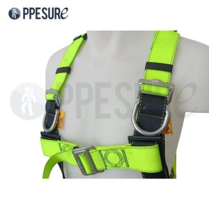 57.3 เข็มขัดนิรภัยเต็มตัว รุ่น Best One สีเขียวสะท้อนแสง สำหรับงานที่สูง