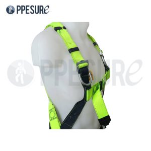 57.4 เข็มขัดนิรภัยเต็มตัว รุ่น Best One สีเขียวสะท้อนแสง สำหรับงานที่สูง