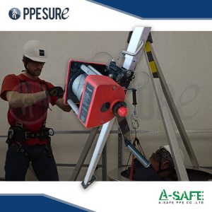 59. รอกมือหมุนมาตรฐาน 20 เมตร รุ่น AS801DP แบรนด์ A-SAFE