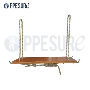 60.2 แผ่นรองนั่งไม้สำหรับโรยตัว รุ่นงานที่สูง พร้อมเชือกและตะขอเกี่ยว