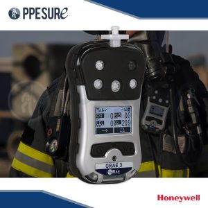 63. เครื่องตรวจวัดแก๊สแบบพกพา RAE Systems QRAE 3 ยี่ห้อ Honeywell สำหรับ 4 แก๊ส
