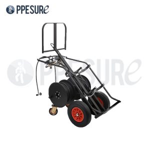 64.2 ชุดจ่ายอากาศเคลื่อนที่พร้อมท่อส่งอากาศ (Air Line) ขนาดถัง 6.8 ลิตร ยี่ห้อ Dräger