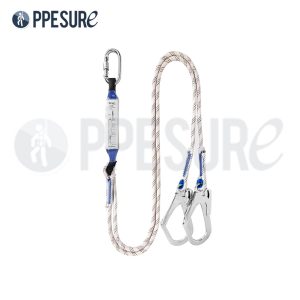 71.2 THOEDPRIX+ เข็มขัดนิรภัย พร้อมเชือกนิรภัย 2 ตะขอ (Lanyard เชือกขาว)