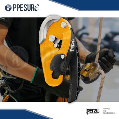 74. อุปกรณ์โรยตัว RIG® สำหรับงานโรยตัวเชือกเดี่ยว สีเหลือง แบรนด์ PETZL