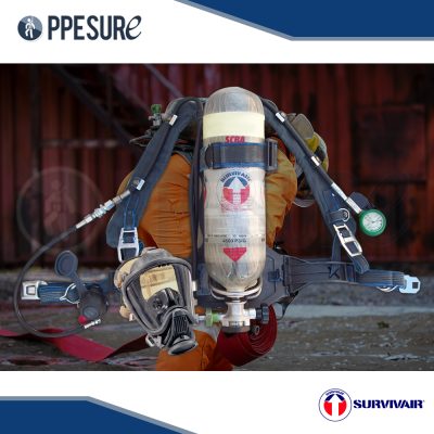 79. SCBA 9 ลิตร แบรนด์ SURVIVAIR เครื่องช่วยหายใจสำหรับงานในพื้นที่อับอากาศ มาตรฐานความปลอดภัยสูง