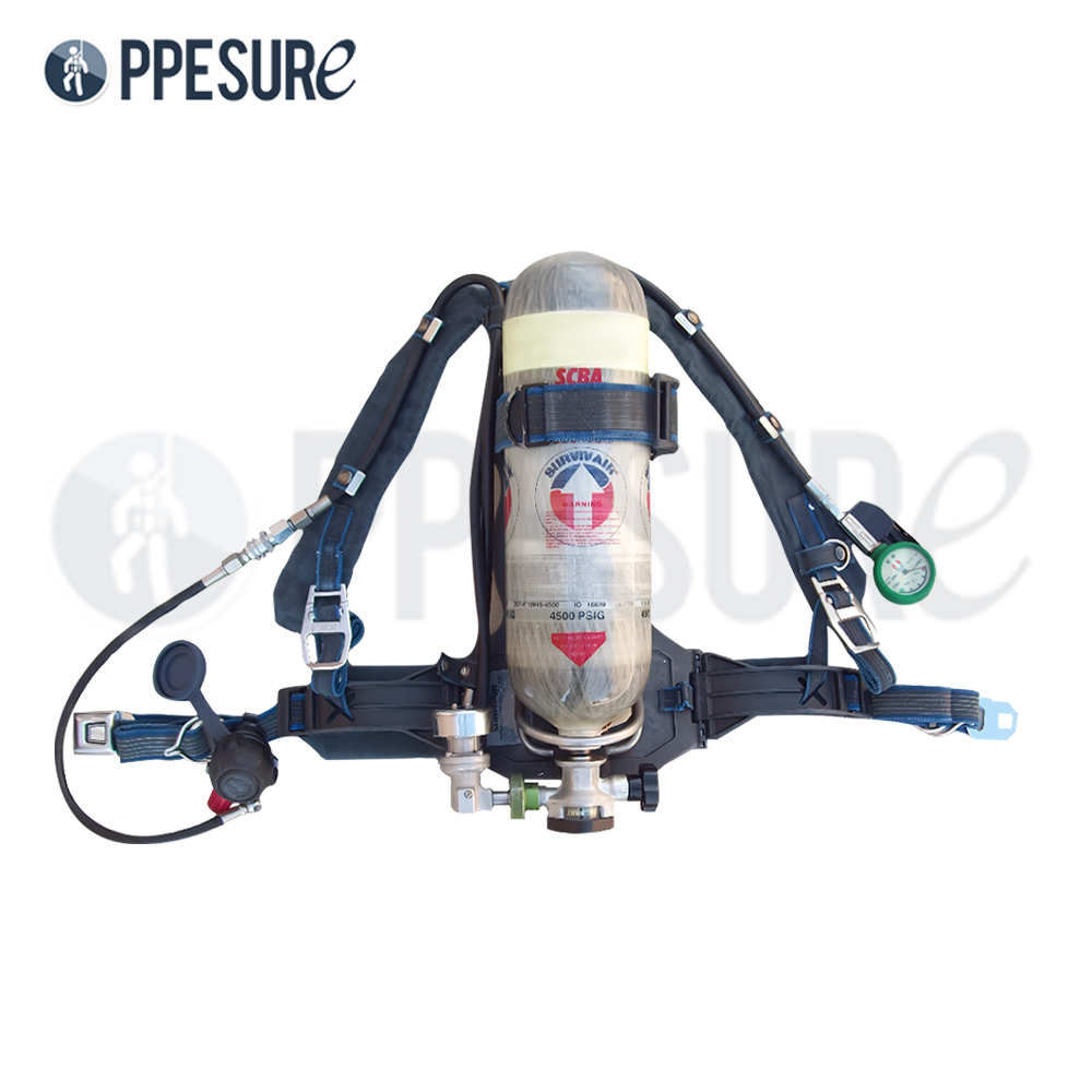 79.1 SCBA 9 ลิตร แบรนด์ SURVIVAIR เครื่องช่วยหายใจสำหรับงานในพื้นที่อับอากาศ มาตรฐานความปลอดภัยสูง